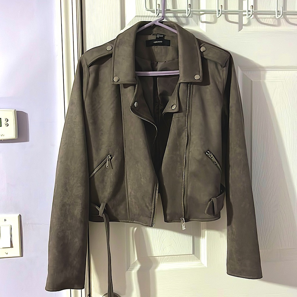 forever 21 swade leather jacket